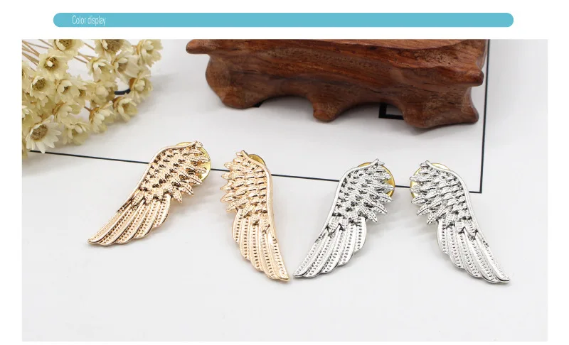 European and American wind punk fashion brooch angle wing metal party gift wedding | Украшения и аксессуары