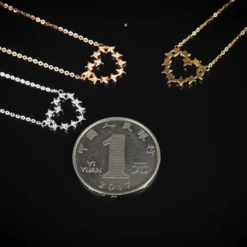 Aazuo Настоящее 18K желтое золото бриллиантовое IJ SI милое сердце микро проложено
