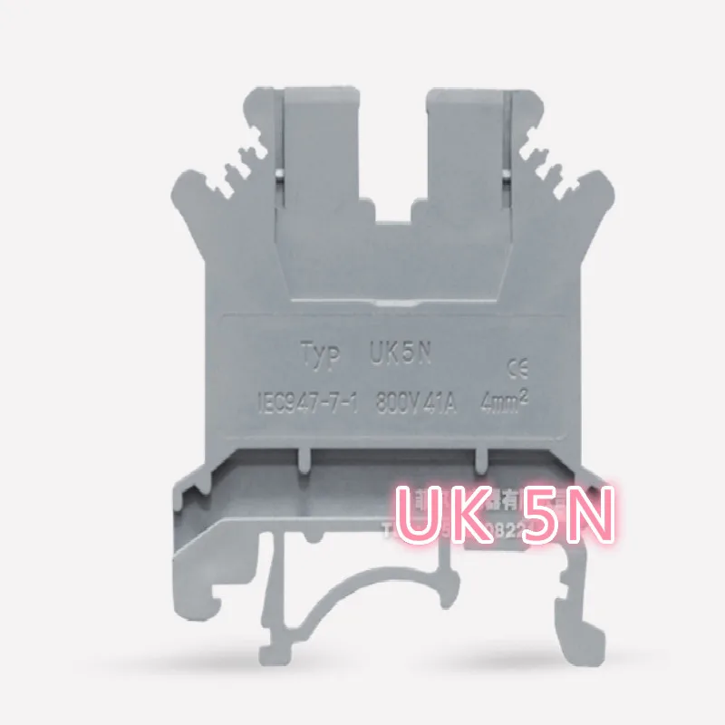 Клеммная колодка из чистой меди на din-рейку UK5N крепление 4 мм UK-5N квадратный |