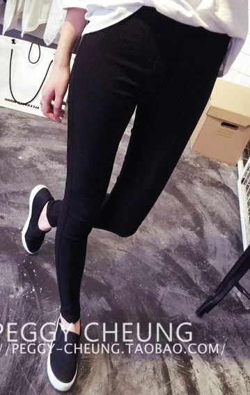 Women fashion white black leggings long 