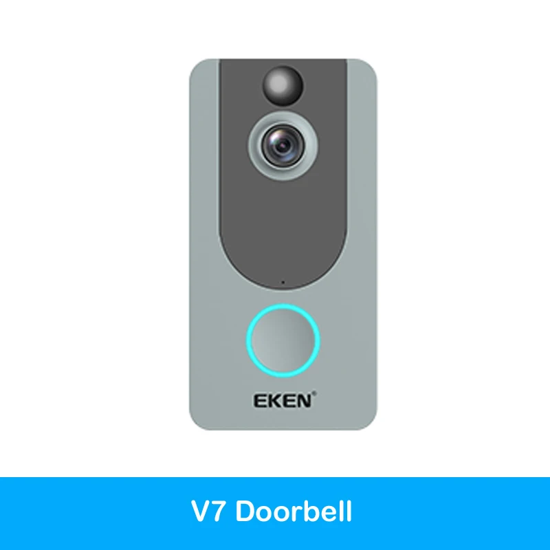 Eken V7 дверной звонок, камера 1080 P беспроводной дверной Звонок IP Smart Беспроводной безопасности ели обнаружения движения сигнализации Cloud storage Колокольчик для дома - Цвет: Standard