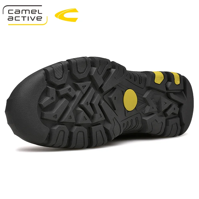 Camel/модные короткие плюшевые мужские ботинки качественные брендовые зимние ботинки из натуральной кожи осенне-зимние ботильоны Большие размеры 38-44