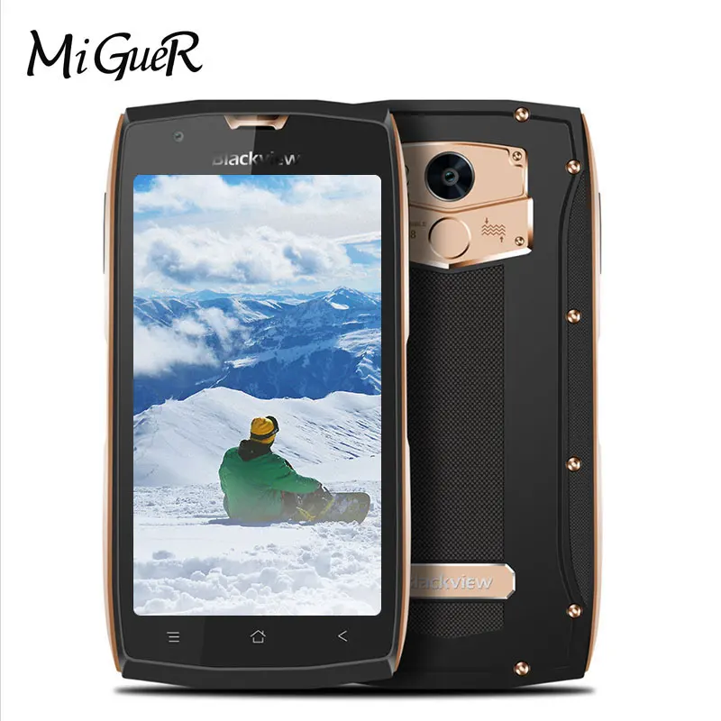 Blackview BV7000 5 0 ''HD IP68 водонепроницаемый мобильный телефон 3500 мАч Android 7 MT6737T