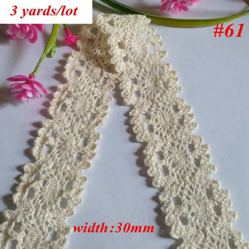 2-5 Yards/pack Cotton Lace Ribbon DIY Trim Fabric Handmade Accessories for Craft | Дом и сад