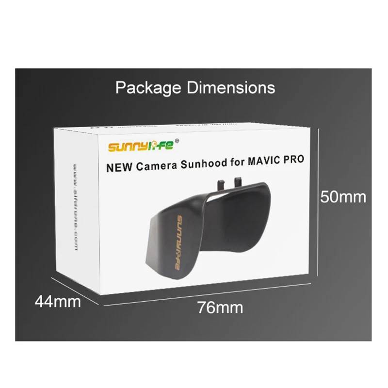 Обновленный карданный козырек для объектива солнцезащитный DJI Mavic Pro Платиновый