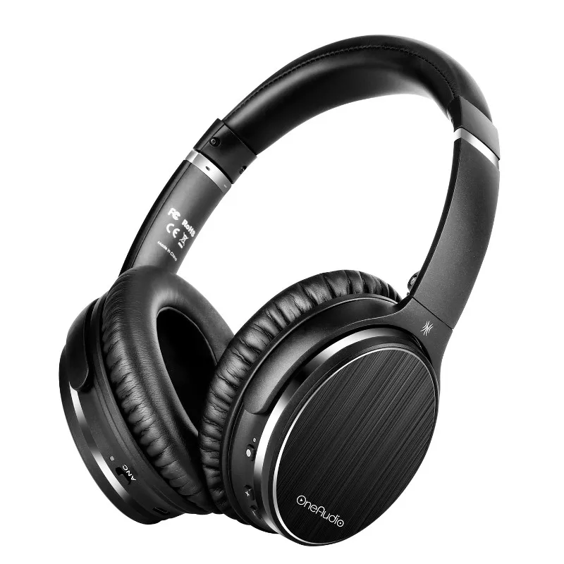 Oneodio A3 Bluetooth наушники с шумоподавлением, беспроводная гарнитура Apt-X с низкой задержкой, Накладные наушники с микрофоном для телефона