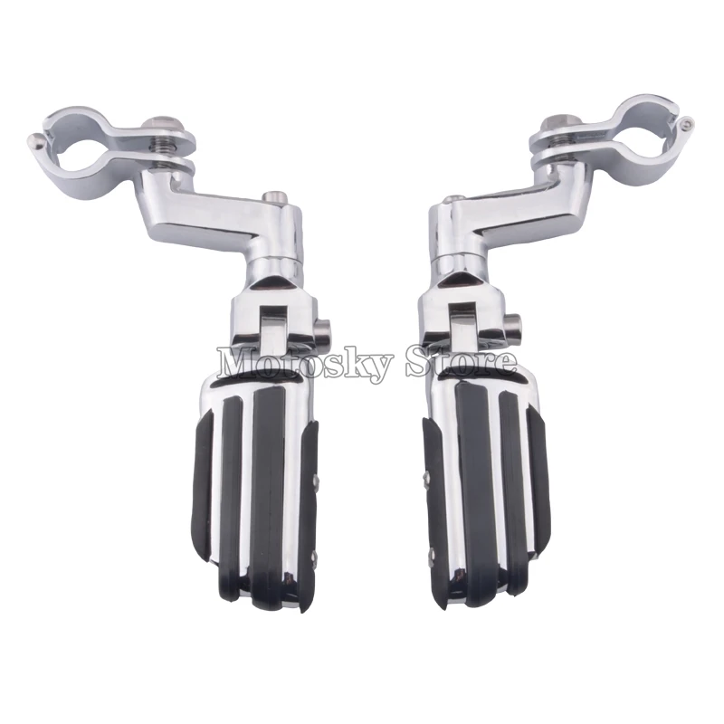 1-1/4&quot Universal Highway Clamp Engine Guards Footrest Pegs For Harley Touring Street Glide FLHR Road Honda Yamaha Kawasaki | Автомобили