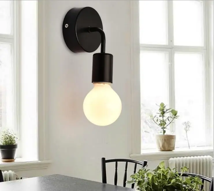 Современная простая Скандинавская настенная лампа креативный Железный коридор