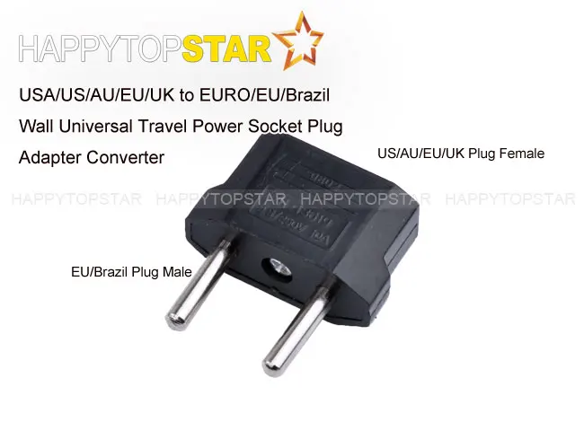 Free Shipping Universal Travel plug USA/US/AU/EU/UK to EURO/EU/Brazil/RU Wall Power Socket Plug Adapter Adaptor Converter | Электроника