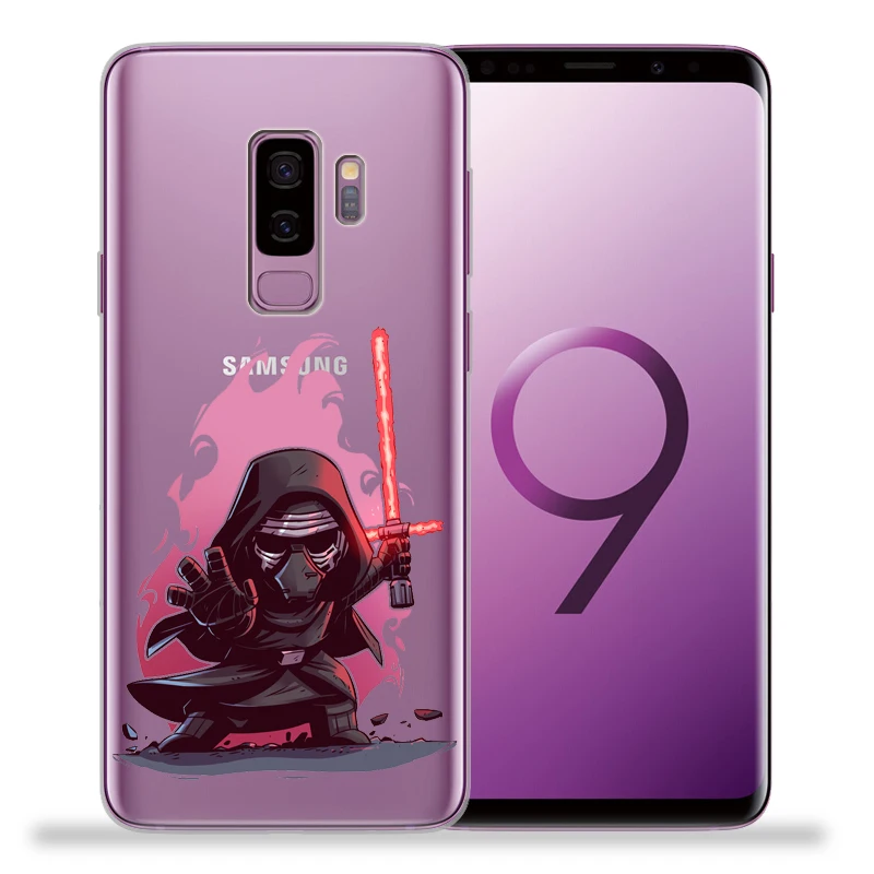 Звездные войны для крышки samsung Galaxy S9 S8 S10 плюс S7 S6 край S10 Lite Примечание 8 9 Дарт Вейдер R2-D2 йода Мягкая Обложка Etui