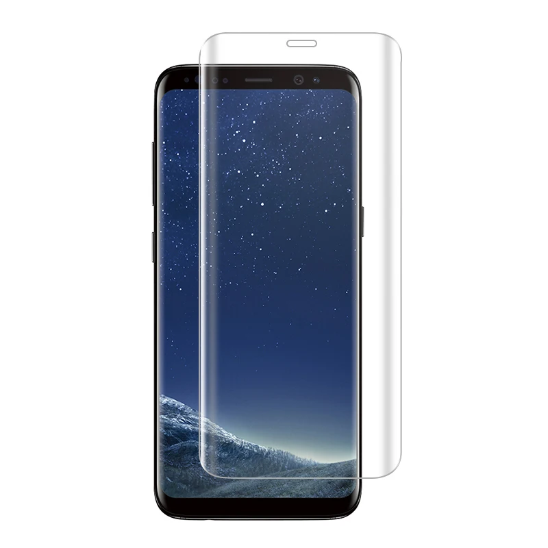 Для Samsung Galaxy S8 Plus 3D изогнутая поверхность Полное покрытие экрана прозрачное