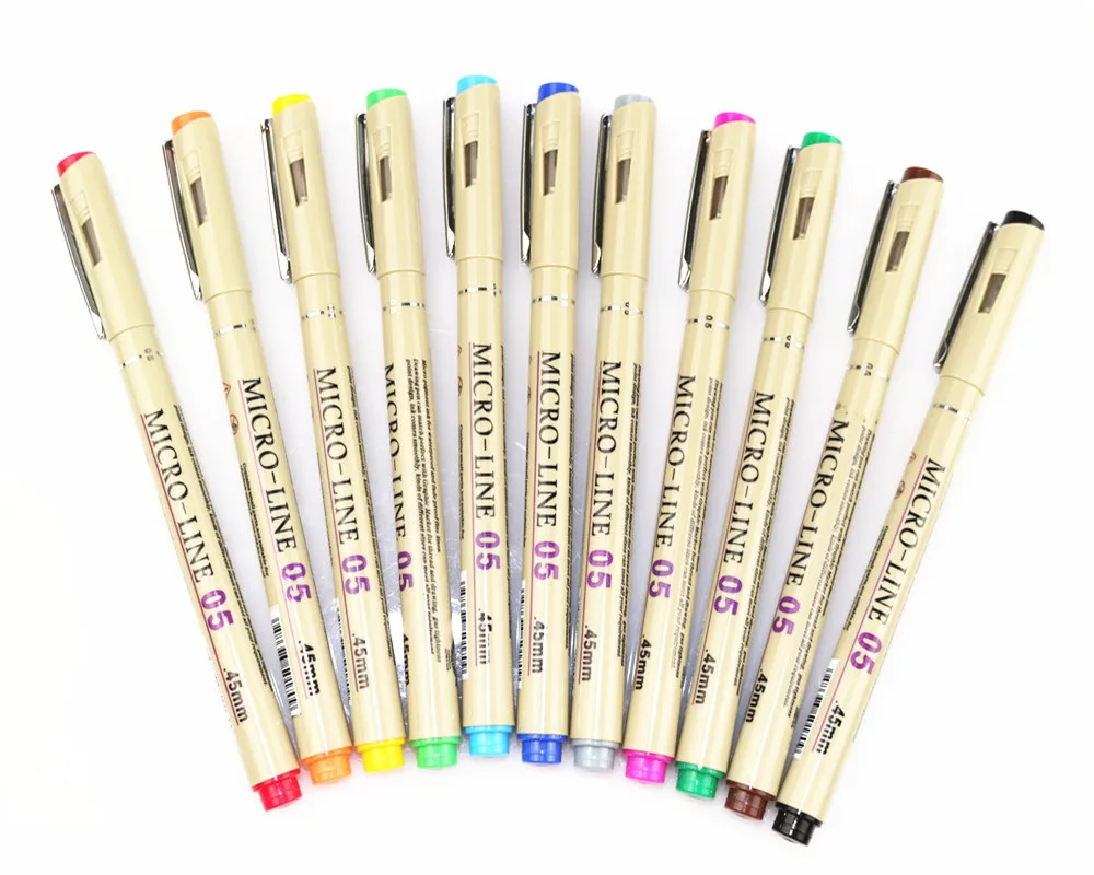 Цветная ручка для рисования 11 цветов 0 45 мм|art markers|design art markersdesign markers |