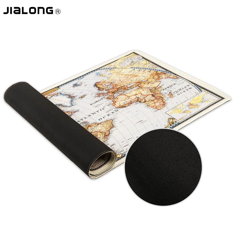 Игровой коврик для мыши JIALONG World Map большой размер водостойкий Нескользящий