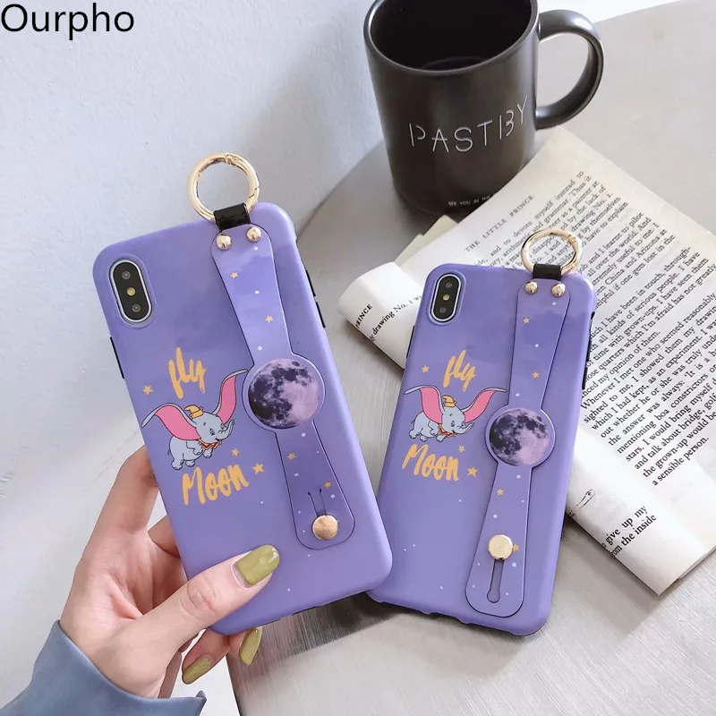 Ourpho-IMD мягкий чехол с эффектом потертости для iPhone X XR XS MAX на запястье маленьким