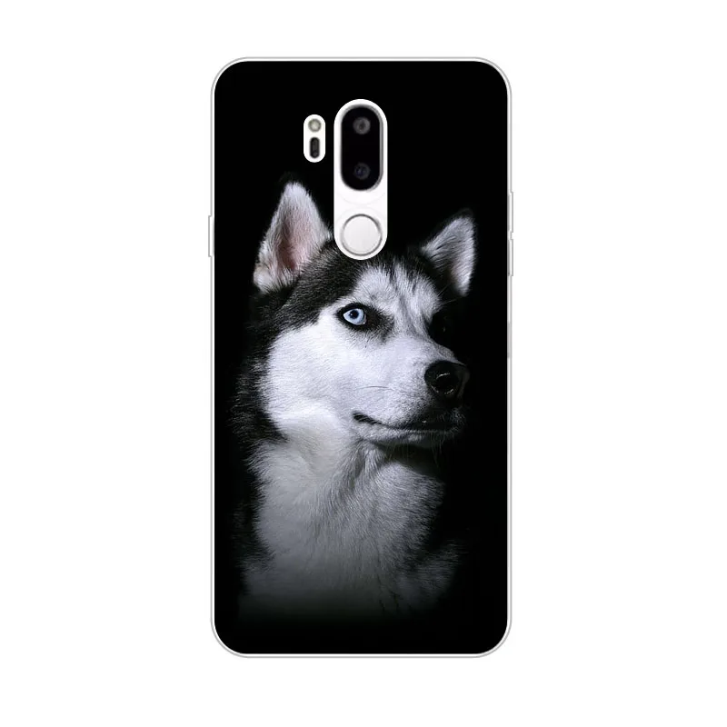 Чехол для LG g7 силиконовая живопись животного мягкая задняя крышка из ТПУ