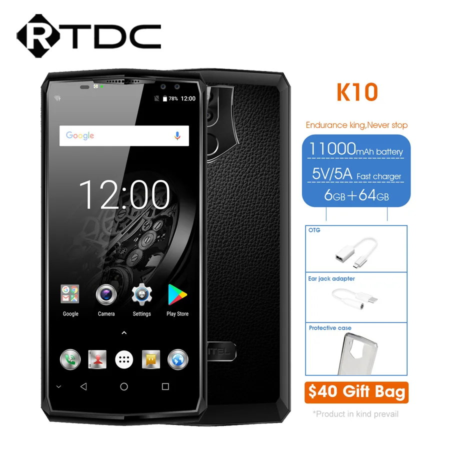 Oukitel K10 6 ГБ Оперативная память 64 Гб Встроенная мобильного телефона 0 &quotFHD 18:9