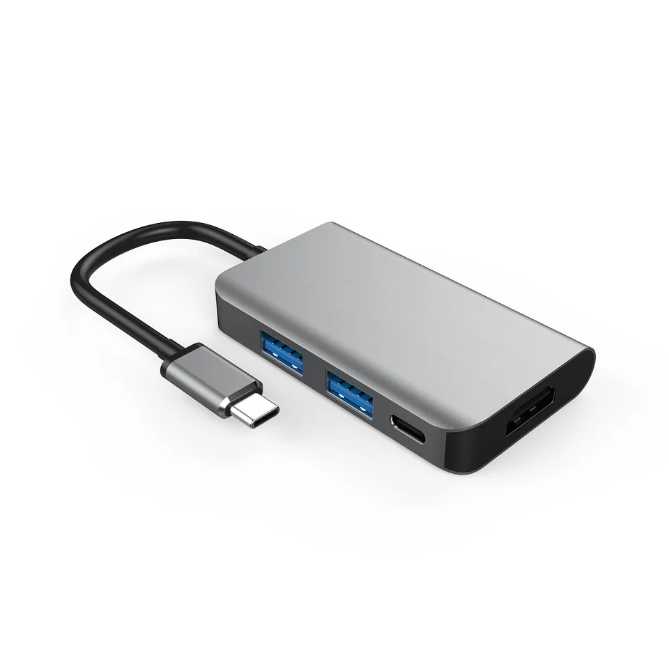 YUNCLOUD USB Type C концентратор к HDMI 4K PD супер зарядка док станция с 2 * 3 0 для Macbook Samsung S9/S8 +