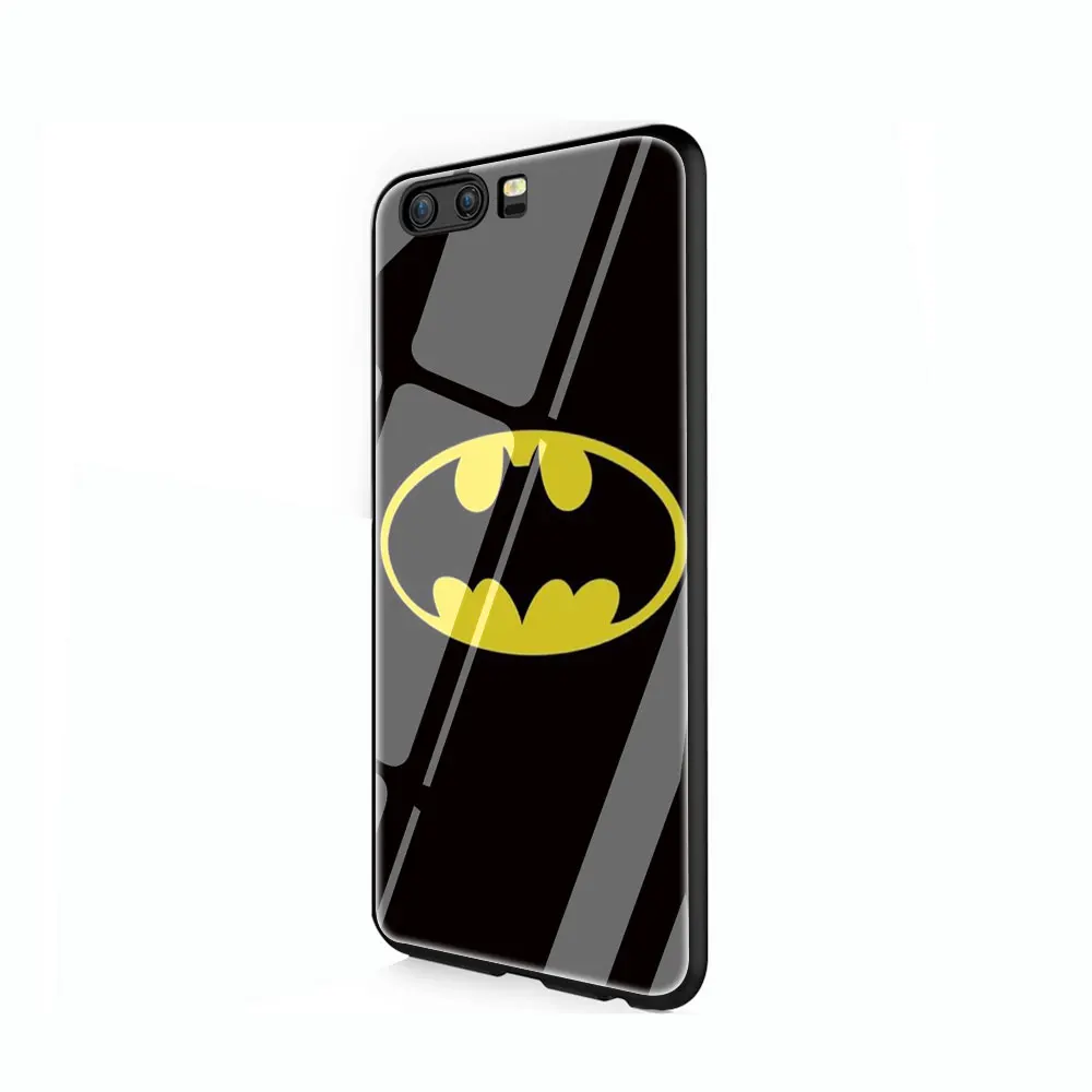 G4 Marvel Бэтмен логотип закаленное стекло крышка чехол для Huawei P10 P20 30 mate 20 Honor 9 10 Lite Pro 7A 8X P Smart - Цвет: G4