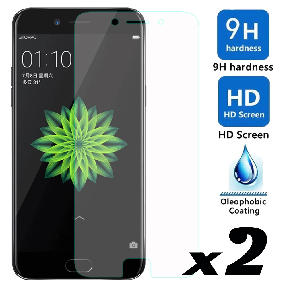2 шт./лот закаленное стекло для защиты экрана Oppo A77 Взрывозащищенная Защита от