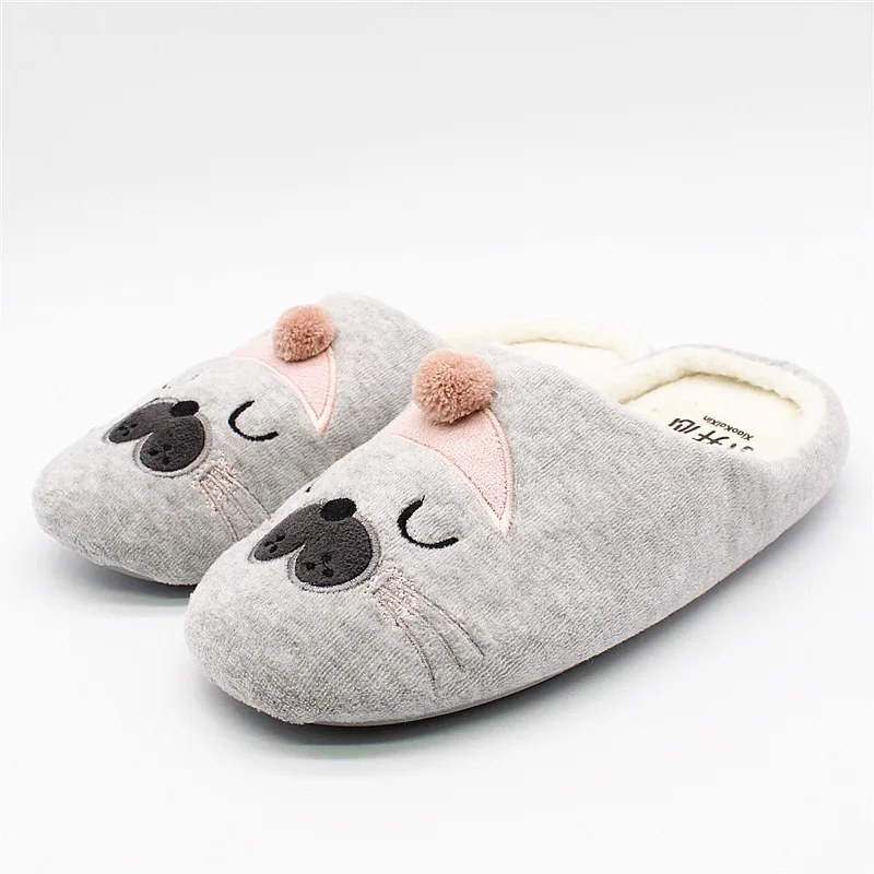 Pokemon Pantufa/Новинка года, зимние домашние тапочки с мягкой подошвой, женские короткие плюшевые домашние тапочки, pantoufle femme