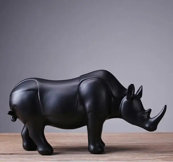 

The Modern New Home Furnishing Resin Crafts Decorative Explosion Rhino Small Ornaments Factory Direct Gift Statue Sculpture