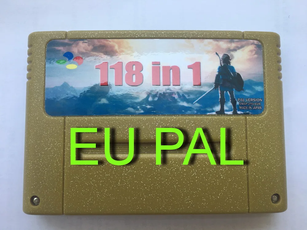 Супер 118 в 1 игровой картридж для 16 битной мультикорзины SNES PAL версия ес (можно сохранить