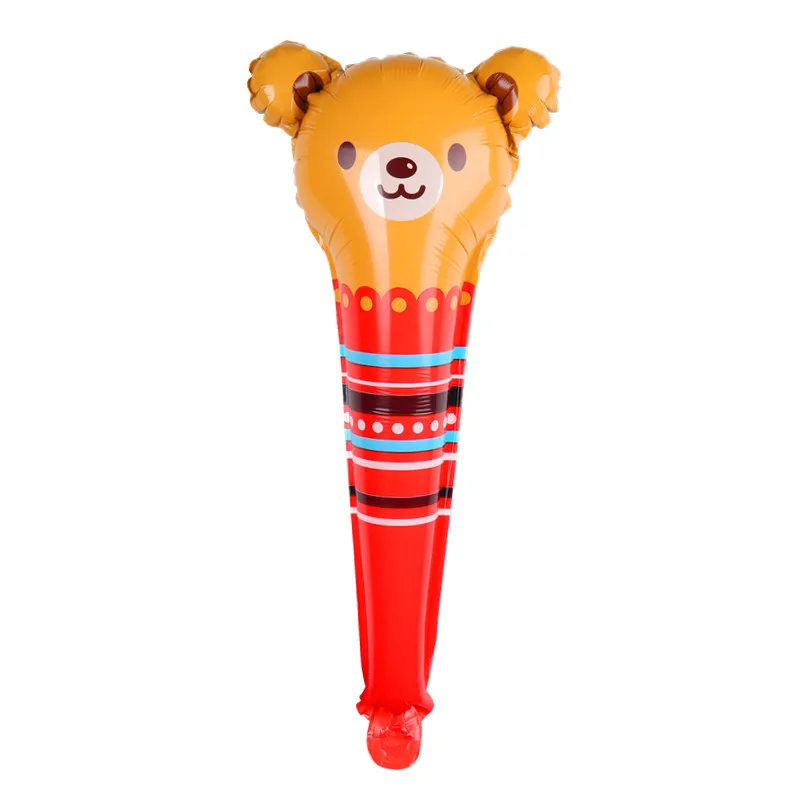 QGQYGAVJ Медведь Свинья Овцы Кролик Минни Микки Hand Stick мультфильм фольгированные