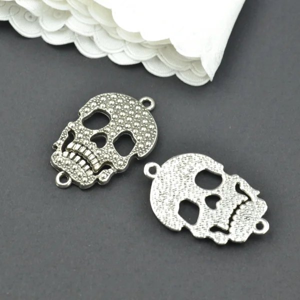 8 шт. старинное серебро цвет цинковый сплав скелет Подвески Diy ювелирных изделий