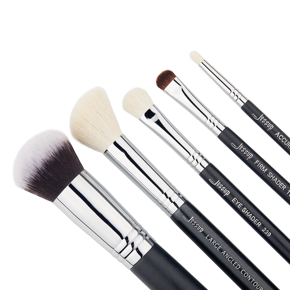 Набор кистей для макияжа Jessup Beauty профессиональный набор из 5 контурных теней лица