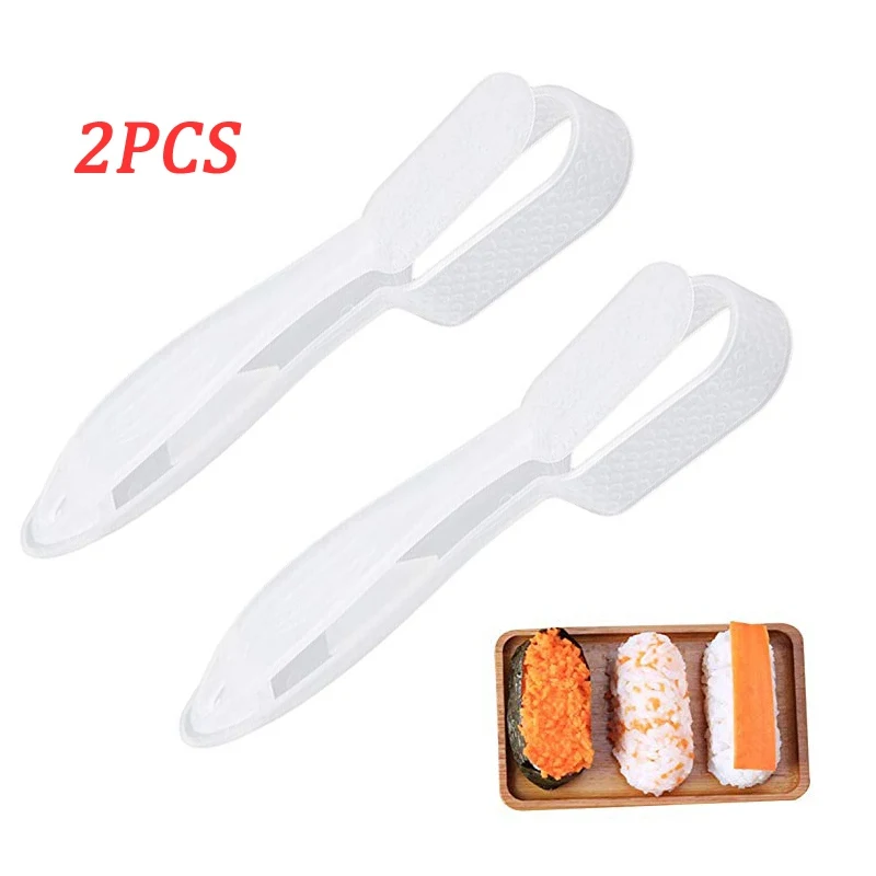 

2Pcs Sushi Mold DIY Sushi Making Tool Rice Ball Maker Sushi Maker with Handle Onigiri Rice Press Mold Kitchen Bento Accessoriess
