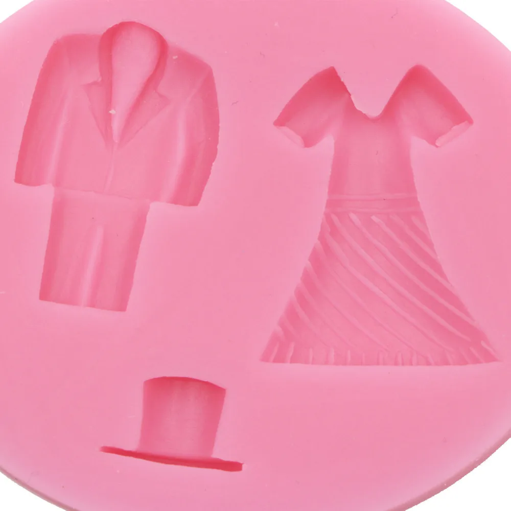 Силиконовые формы NPC в форме платья для украшения торта форма шляпы жвачки и