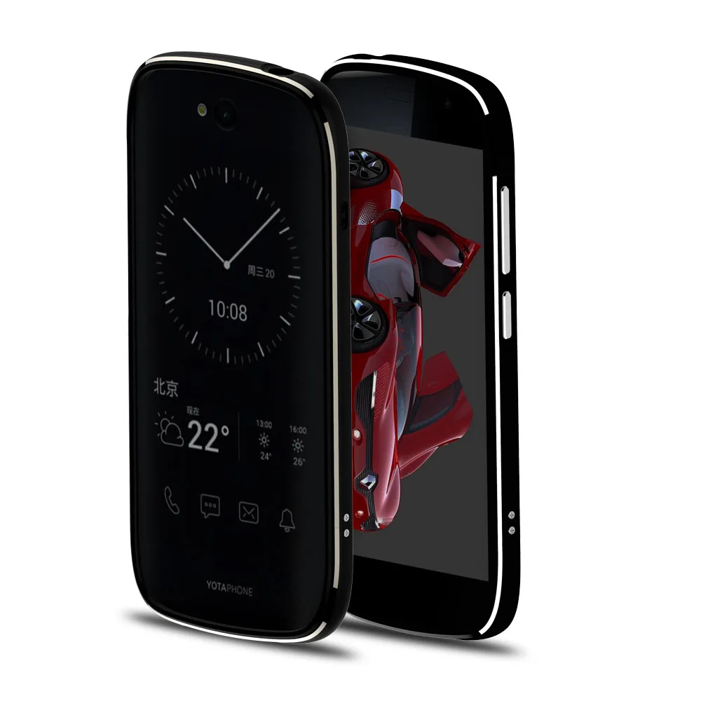 Для Yota Phone 2 роскошные зеркальная полировка алюминиевый бампер металла пряжки