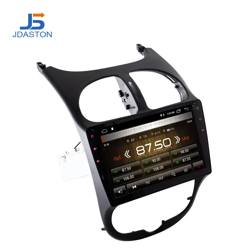 JDASTON Android 10 0 Автомобильный DVD плеер для Peugeot 206 мультимедиа видео WIFI GPS навигация 1 Din