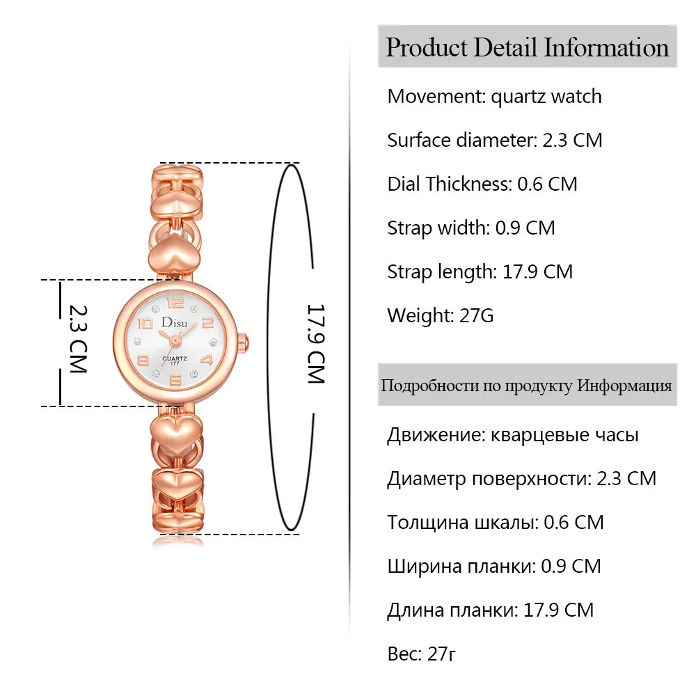 Disu Роскошные Кварцевые наручные часы Reloj Mujer модные женские ультра тонкий корпус