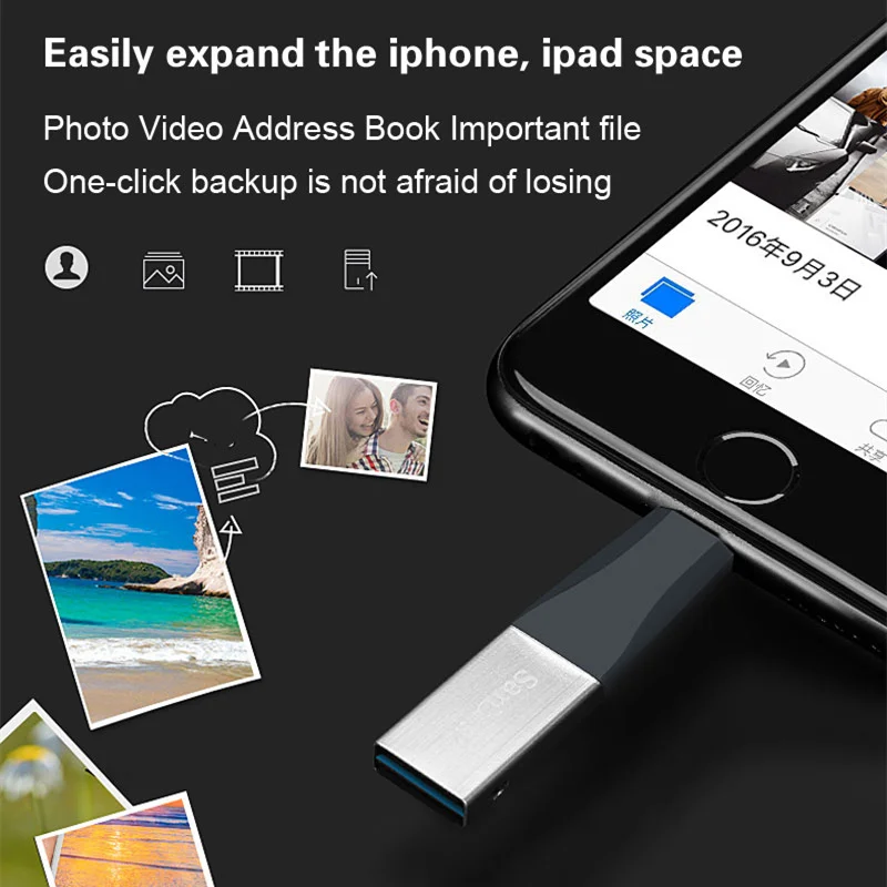 Sandisk iXPAND OTG USB флеш накопитель 32 Гб 64 Lightning 3 0 Металлический 128 ГБ U диск для iPhone iPad iPod