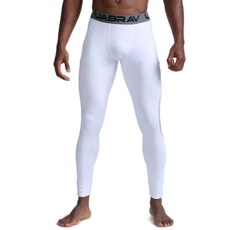 

Men's Compression Sports Leggings Running Pants Male Quick Dry Sportswear Breathable Tights Basketball Training Long Trousers