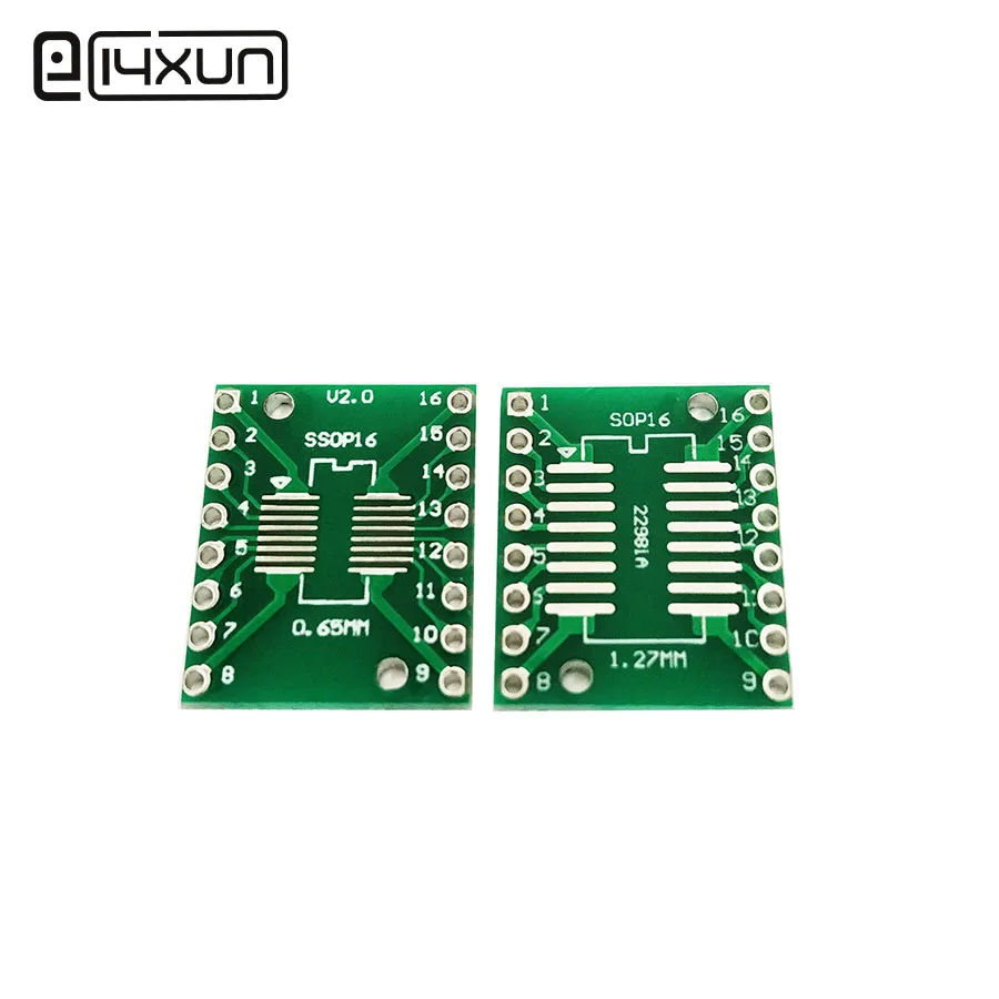 5 шт. 2 54 мм 16 контактная Универсальная Тестовая плата Boar SO16 SOP16 SOIC16 SSOP16 TSSOP16 MSOP16 0 65