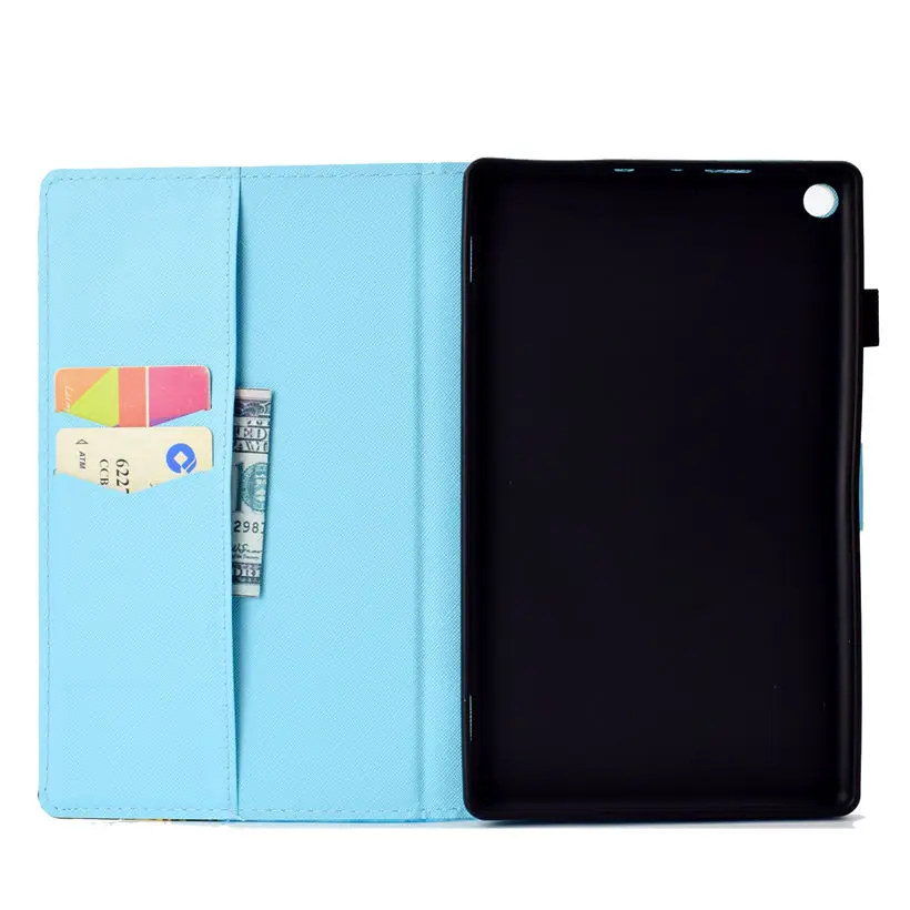 Flower butterfly Case For Amazon Kindle Fire HD 8 2017 7th Generation Funda Cover kindle HD8 2016 6th Stand Capa Shell |