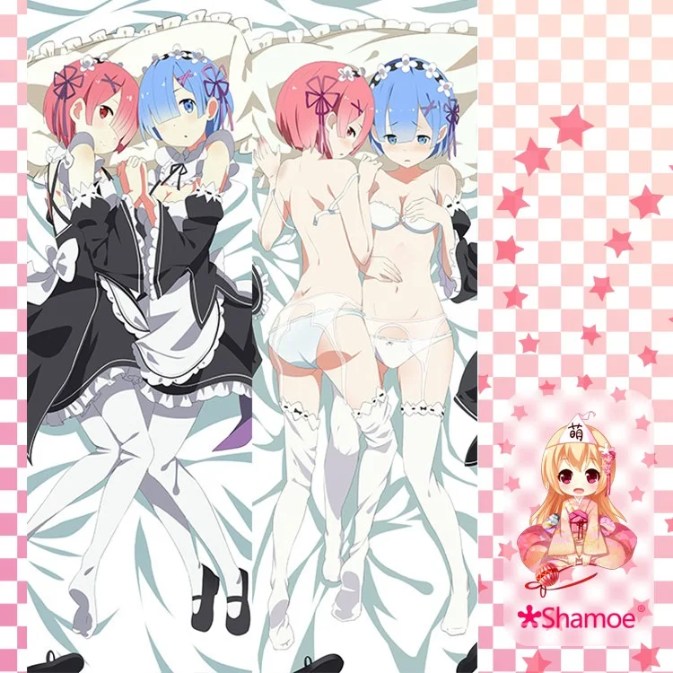 Re: Zero Kara Hajimeru Isekai Seikatsu Rezero Rem Ram loli CAME мультяшная аниме Настенная картина прокрутка