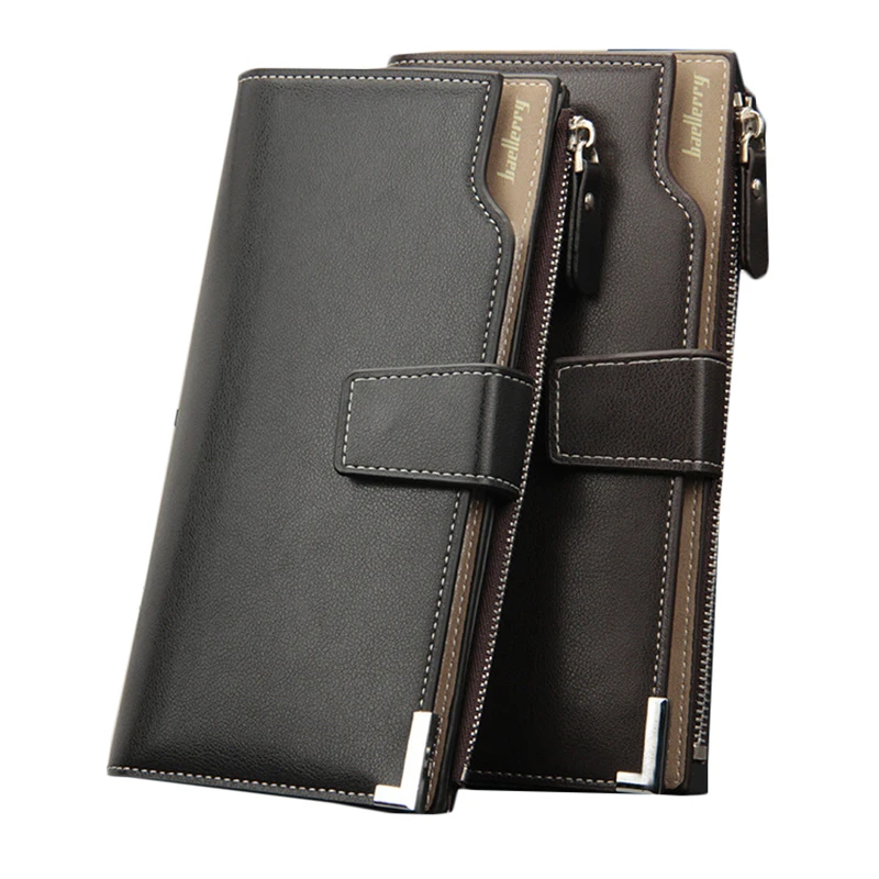 Бизнес молнии пряжки Кошелек baellerry мужские длинные кошелёк Корейская Модель