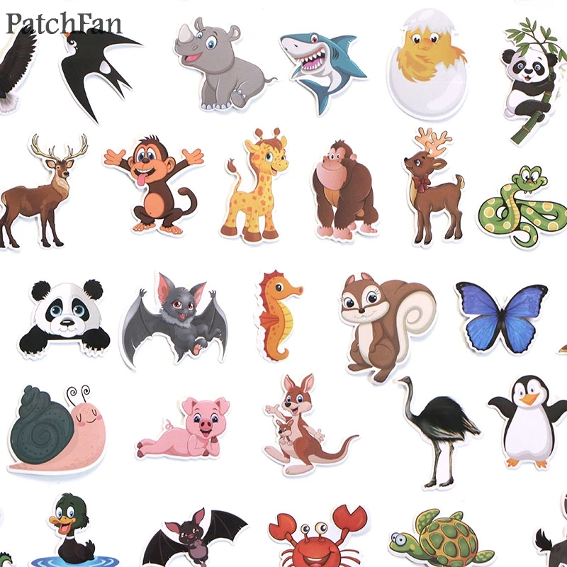 Patchfan 48 шт. в виде животного (мир детская игрушка Стикеры для DIY альбом