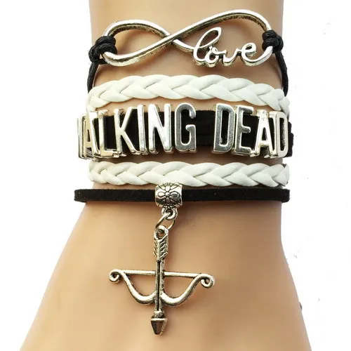 Прямая поставка браслет Бесконечность любовь Ходячие мертвецы крест лук и