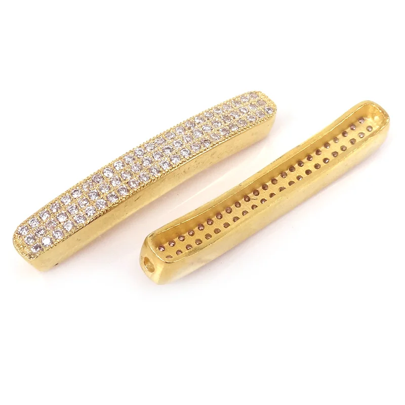 Разноцветные Украшения CZ Micro Pave длинные аксессуары ручной работы латунь