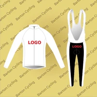 barton cycling jerseys kit competition grade custom design winter themal fleece jacket bib pants uniform team club cycling set
