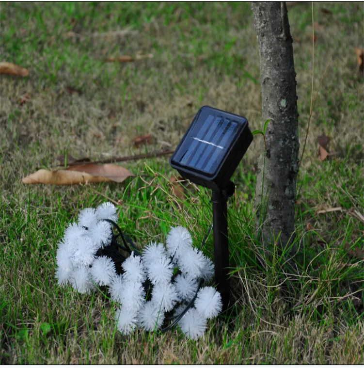 На солнечной энергии 50 LED 9 5 м водонепроницаемый Одуванчик мяч/открытый Солнечный