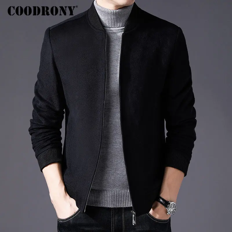 COODRONY Мужское пальто зимнее толстое теплое шерстяное мужская одежда 2018