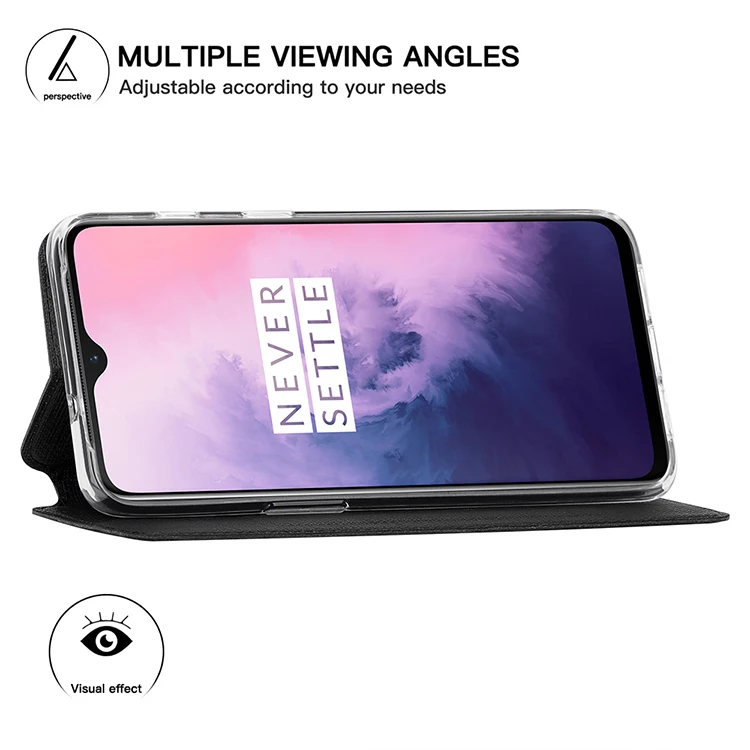 Для Oneplus 7 PRO чехол для телефона Мягкий противоударный защитный кожаный флип анти
