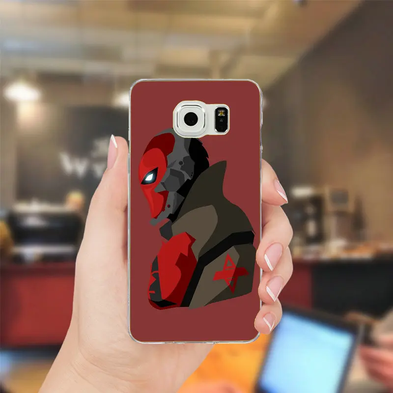 For Samsung Galaxy Note 2 3 4 5 8 S2 S3 S4 S5 Mini S6 S7 S8 S9 Edge Plus Shell Soft TPU Silicone Mobile Phone Bag Case Red Hood | Мобильные