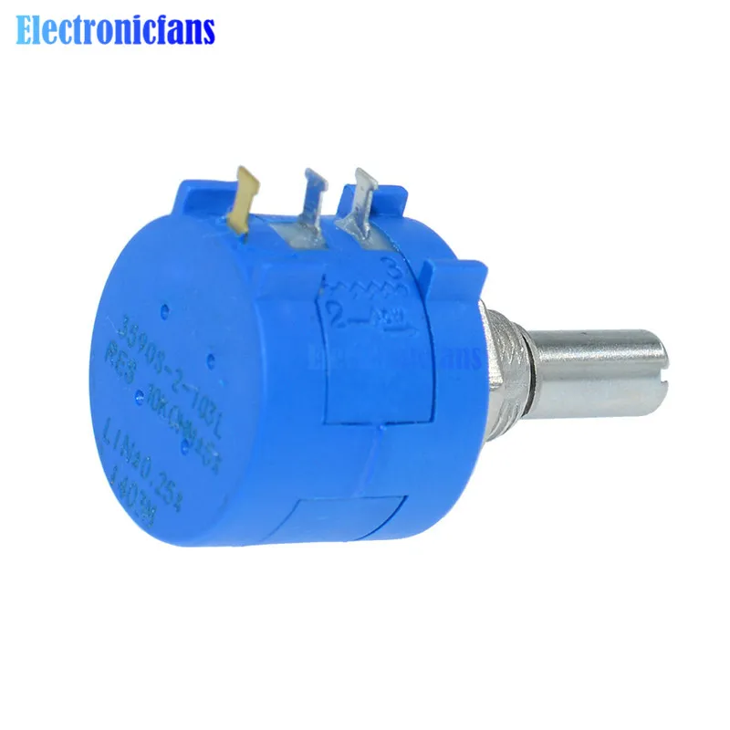 10 шт. прецизионный многооборотный потенциометр 3590S-2-103L 3590S 10K ohm колец
