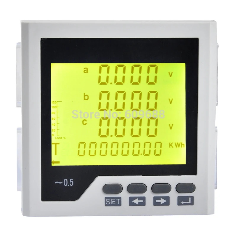 Digital Three-phase LCD Multifunction Power Meter Network Instrument | Обустройство дома